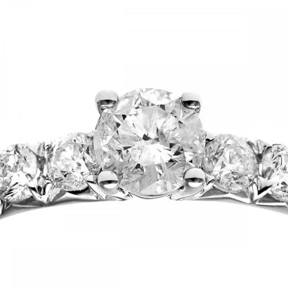 Shoulder Set Diamond Engagement Ring 1ct | 18ct White Gold